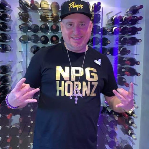 NPG HORNZ UNISEX T-SHIRT Black with Gold Lettering